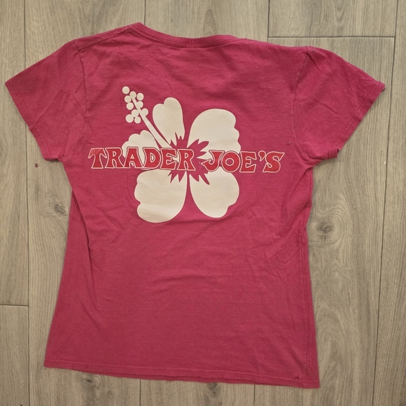 Trader Joes Hot Pink Tee - Picture 5 of 7
